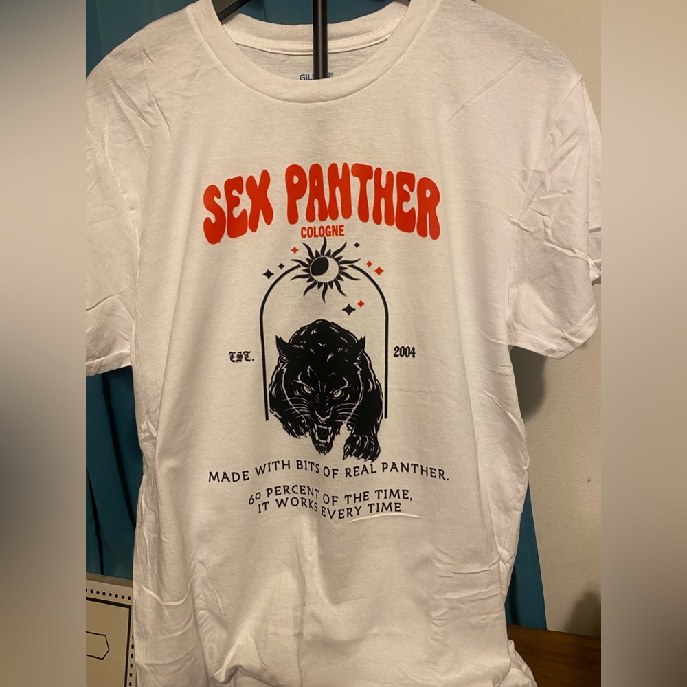 NEW!!  ANCHORMAN- SEX PANTHER COLOGNE tshirt